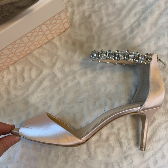 Badgley Mischka Jewel Rose Gold Genevieve Size 8.5 - Picture 4 of 12